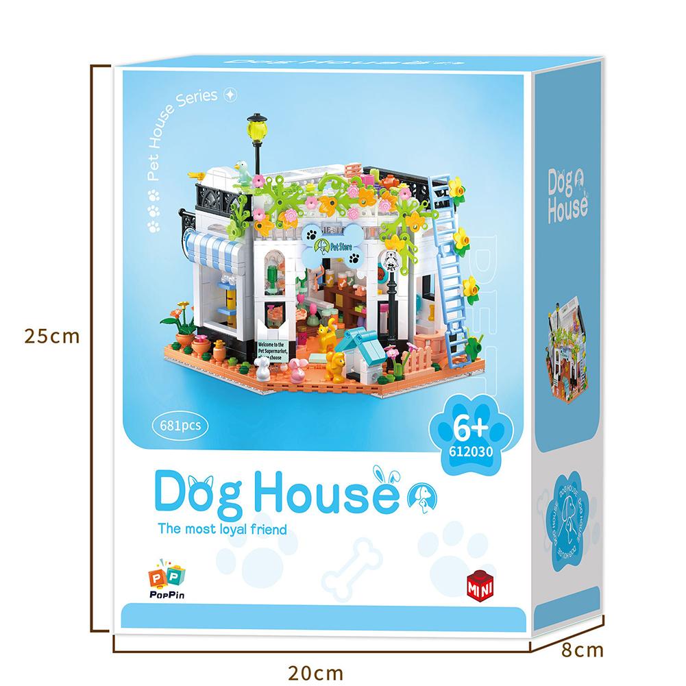 Street View Mini Building Block Pets Store Building Brick Toys Creative DIY Assembly Model Toy Gifts For Kids Aged 2-5