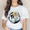 Saint Seiya Knights Of The Zodiac Burn Cosmos Short Sleeve Female Tops Harajuku  VintageT Shirts Women's T-shirt