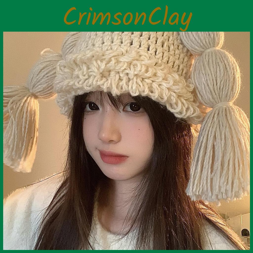 Warm Cute And Long Braided Knit Hat For Women In Beautiful Colors For Winter Comfort