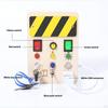 Switch Board Electronic Educational Toy Wooden Sensory Toys with Buttons Busy Led