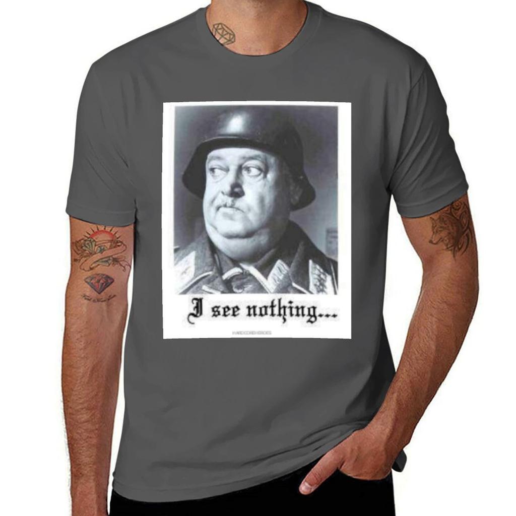 SGT SCHULTZ ICH SEHE NICHTS T-Shirt Schnelltrocknend Leichtes Sport-T-Shirt