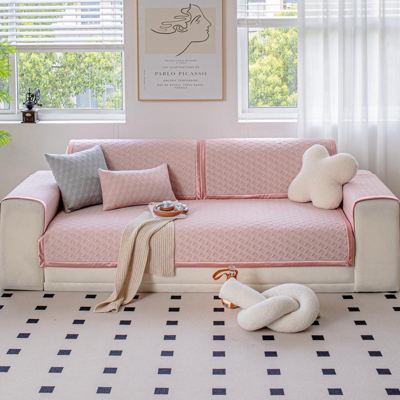 Cream Wind Sofa Cover Chenier Cushion Nordic Four-Season Universal Non-Slip Solid Color Universal Sofa Cover Cover Cloth