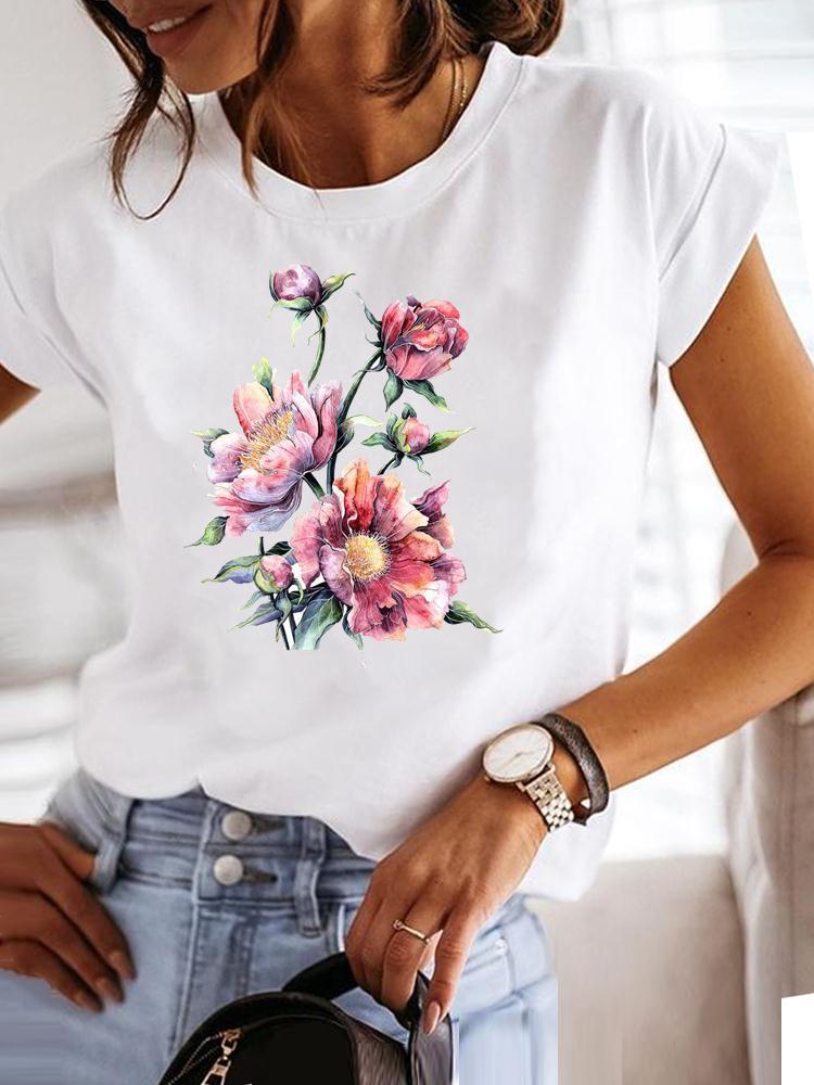 Clothes Fashion Love Plant Cute Lovely Style Short Sleeve Pr
