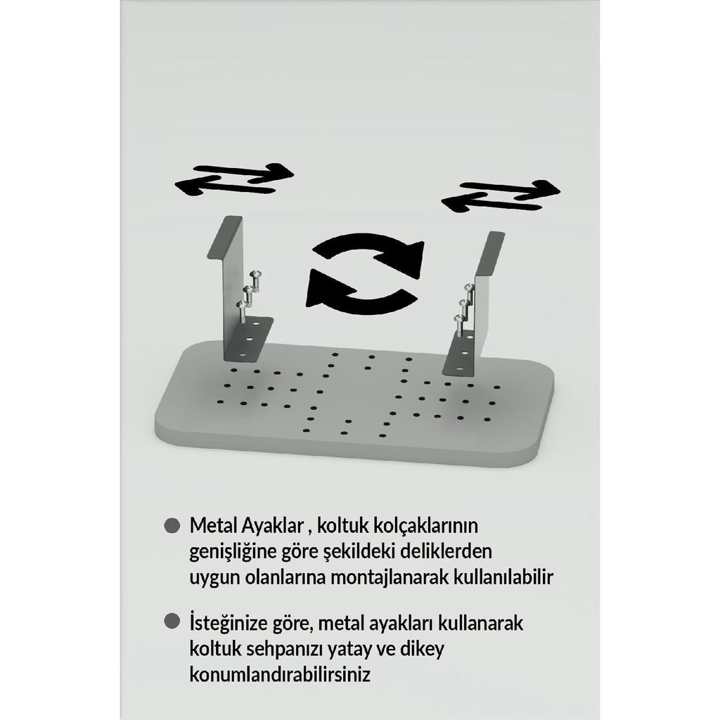 Side Table Adjustable Tray Rectangular Decorative Modern Horizontal Vertical Sofa Table Walnut