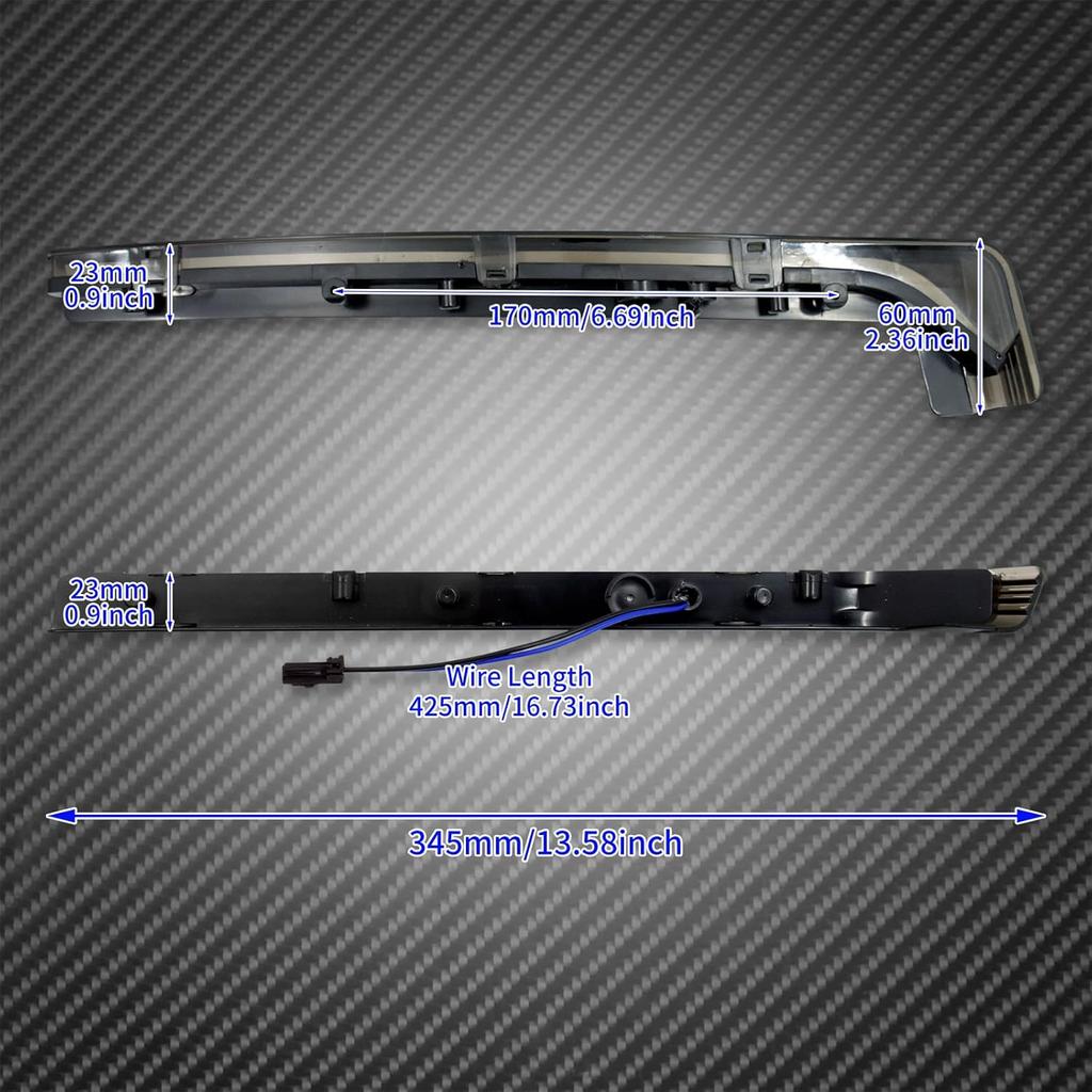 Tour Pack Accent Side Marker LED Light Fit for Harley Electra Glide Ultra FLHTC 06-19 Road Glide 11-25 Ultra Limited 14-24 CVO Limited 14-20 Tri