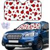 Red Ladybug Front Windshield Sun Shade Accordion Folding Auto Sunshade For Car Truck SUV-Blocks UV Rays Sun Visor Protector
