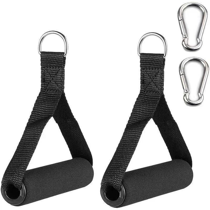1Set Pull Rope Grip Fitness Accessories Exercise Band Handle Rally Handle For Yoga Hammock Handle Resistance Bands Foam Handle