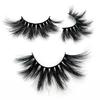 25MM False Eyelashes Dramatic Volume 3D Mink Lashes Long Thick Soft Reusable 1 Pair Faux Lashes Natural Look