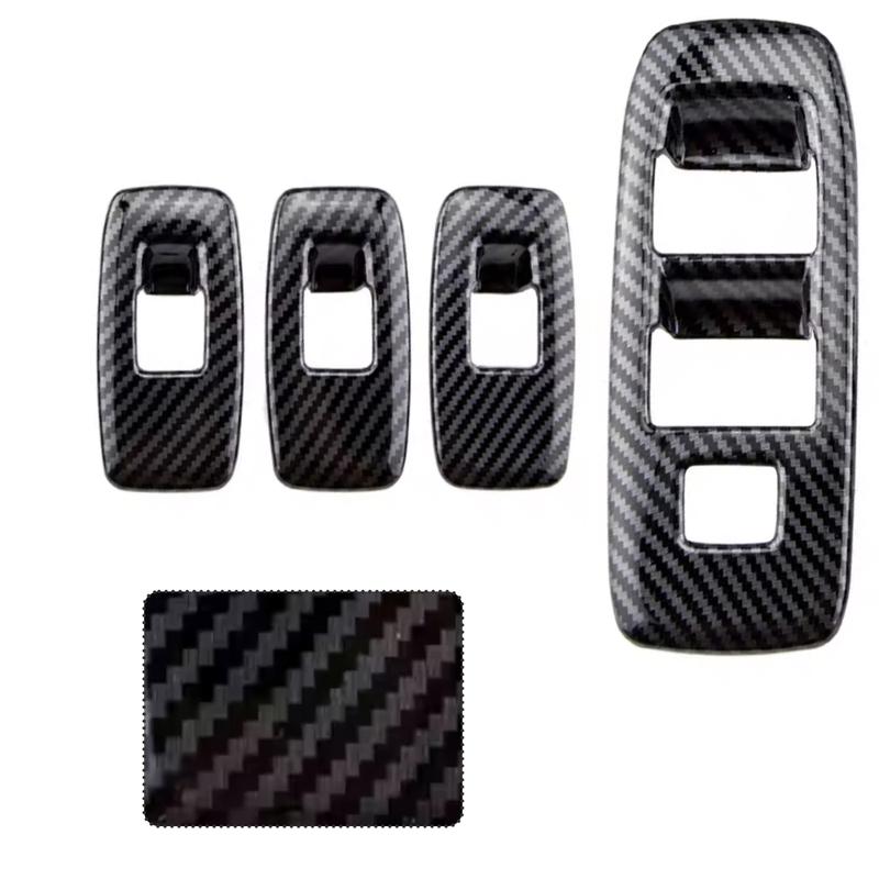 4pcs For Ford Ranger Everest Endeavor 2015 2016 2017 2018     Window Switch Panel Frame Covers Trim Stickers