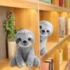 25CM Cuddly Sloth Plush Toy Big Eyes Soft Comfort Throw Pillow Grey Brown Koala Doll for Friends Christmas Birthday Gift