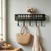 Quality Iron Metal Vintage Metal Wall Rack Key Clothes Storage  Practical Storage Organizer