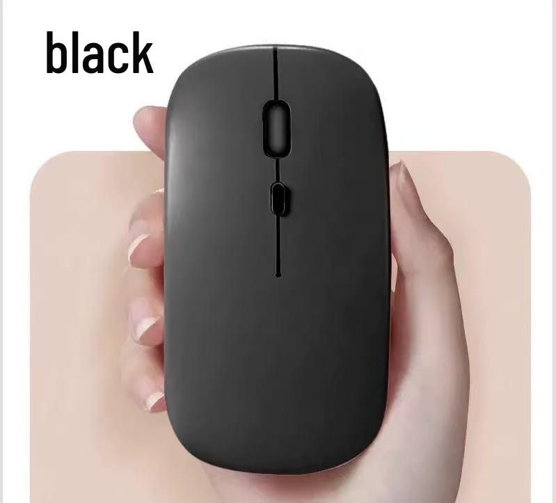 Rechargeable Dual-Mode Wireless Bluetooth Mouse with Custom Logo - Silent & Luminous for Business and Gaming