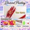 Manchester United FC 5D DIY Diamond Painting Custom Name Text, Full Drill Rhinestone Mosaic Art Home Gift