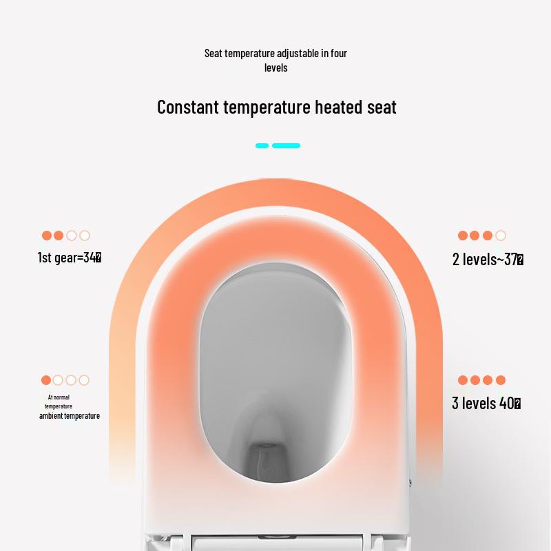 Universal Heated Toilet Seat Cover with Night Light & Intelligent Temperature Control