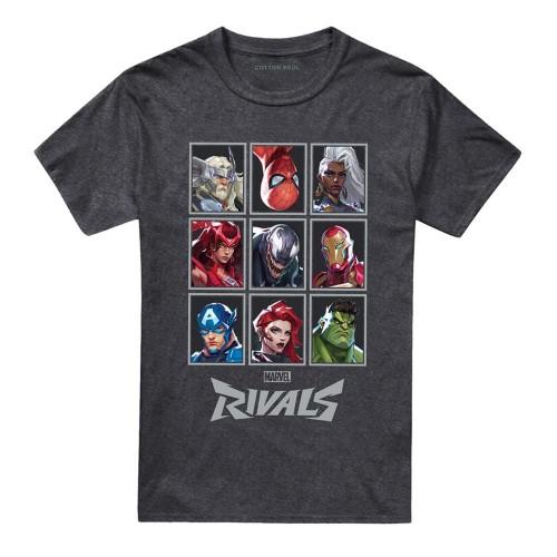 Marvel Rivals Unisex Adult Character Grid Heather T-Shirt