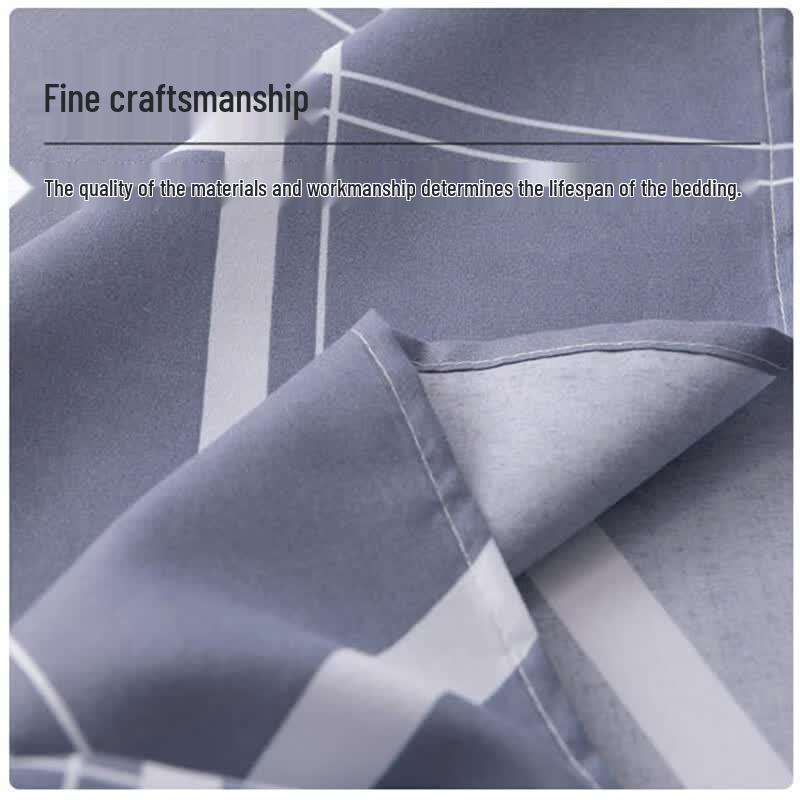 Jianshangjia Summer Simple Brushed Sheet & Pillowcase Set