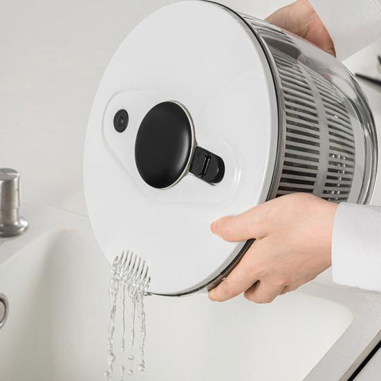 Odtokový koš na salát s protiskluzovou gumovou základnou, velkokapacitní, potravinářská, nepropustná, super vysoce účinná, salátová mísa na salát