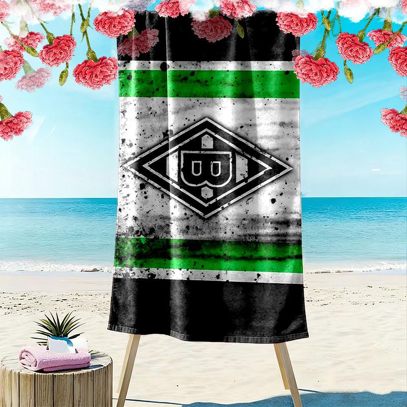 Gladbach FC Print Beach Towel, Large Soft Quick Dry Towel for Beach Camping Swimming