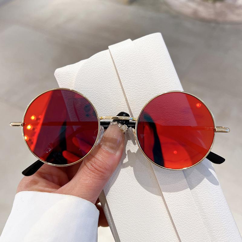 Vintage Steam Punk Round Sunglasses Women Luxury Brand Designer Fashion Trendy Mirror Sun Glasses Men Uv400