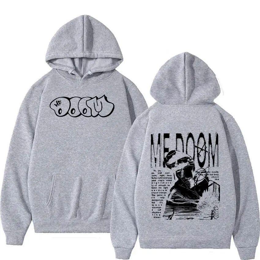 Rapper Mf Doom Music Album Hoodie Madvillain Metal Face Hip Men Long Sleeve Hooded Sweatshirts Unisex Clothing