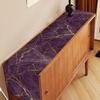 Modern Abstract Purple Marble Linen Table Runner Home Table Decor Reusable Kitchen Dining Table Runner Holiday Party Decor