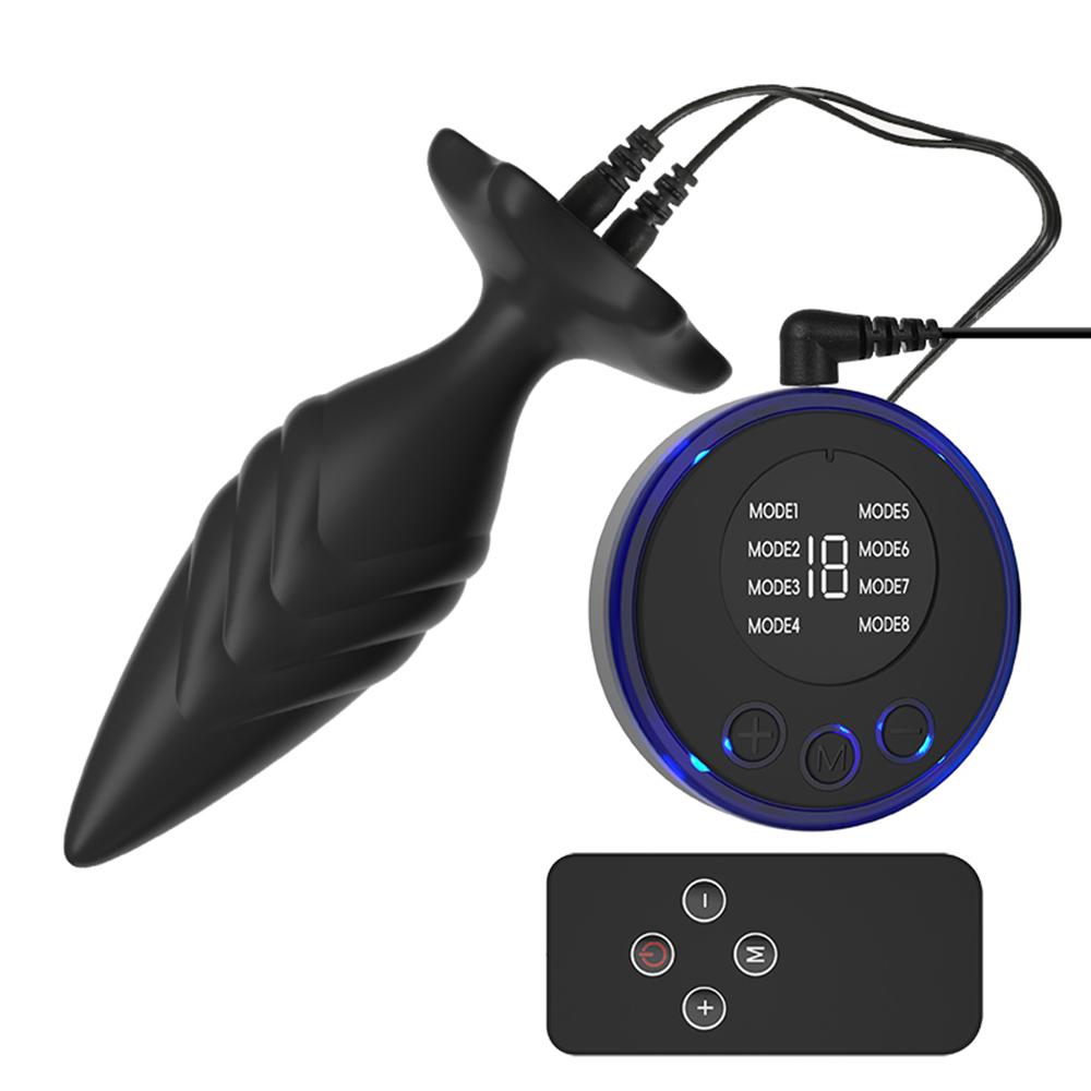 Electric Shock Butt Anal Plug Male Prostate Massager Orgasm Stim Masturbator Vaginal Stimulator Anus Expansion Adult Sex Toys