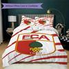 FC Augsburg Pattern Bedding Uilt Set Uilt Cover Pillowcase Home Decoration Birthday Gift (1 * Duvet Cover + 2 * Pillowcase Without Core)