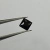 Natural Black Sapphire Square Cut Certified 5x5 Mm 5.40 Ct Gemstone Free Gift
