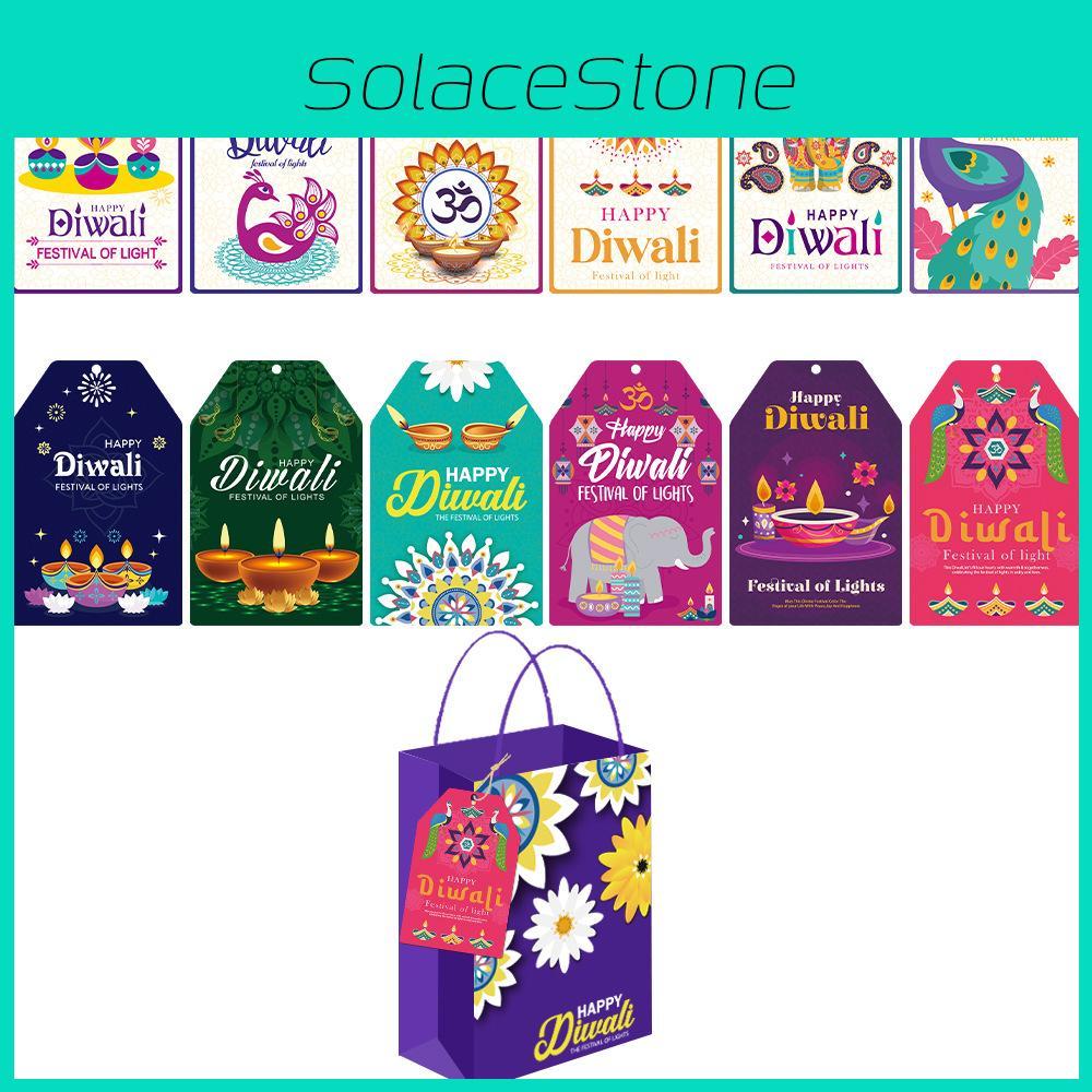 Festival Diwali Paper Decor Supplies Hang Tags For Party Venue Setup 60 Pieces