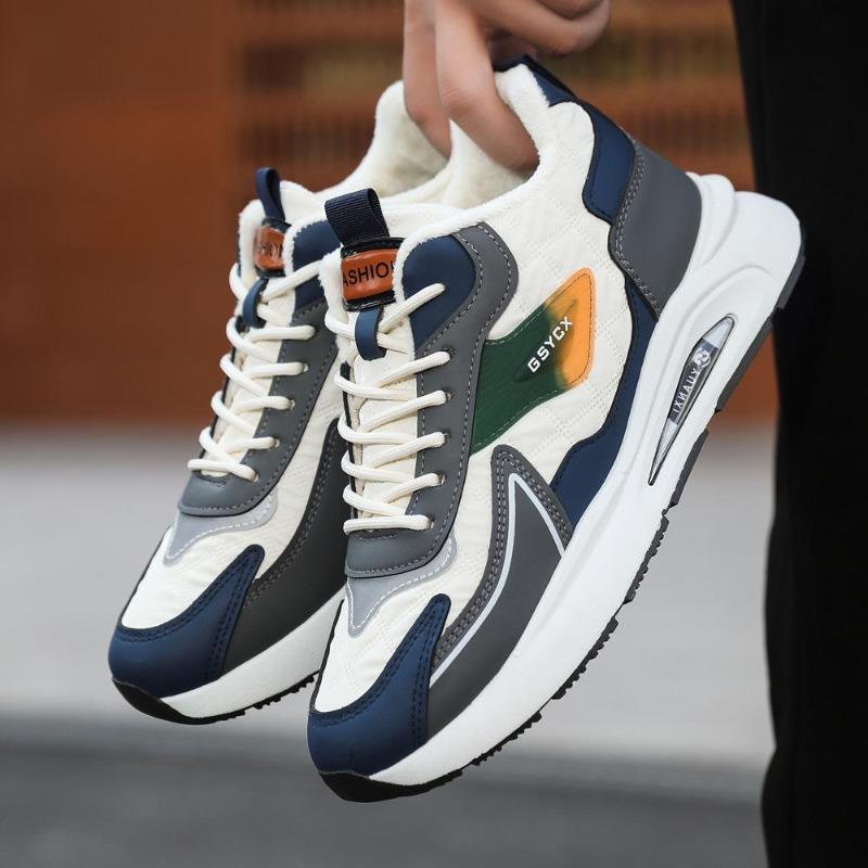 Sneakers für Herren, luxuriöse Plateau-Sneakers für Herren, hochwertige Freizeitschuhe, warme Winterschuhe