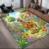 Scooby‑Doo2 Flannel Pattern Square Carpet,Area Rug,Carpet Rug for Living Room Bedroom Sofa Playroom Decor,Non-slip Floor Mat