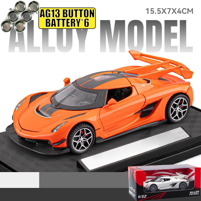 1:32 Jesko Super Sports Car Alloy Metal Diecast Model Car Holiday Present For Hobby Collectors Home Computer Desktop Decorations