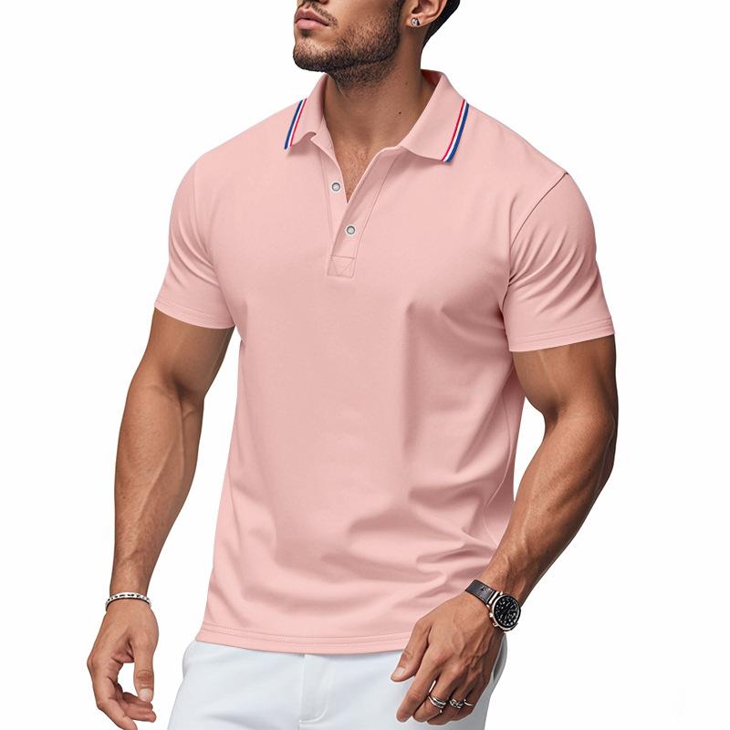 Summer Hot Selling Men's Polo Shirts Casual Quick Dry Short Sleeve T-shirt Men