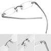 Men Transparent Grey -100~-400 Diopter Metal Reading Glasses Vision Care Eyeglasses Myopia Glasses