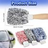 Microfiber Car Washing Mittens Soft Cleaning Glove Double-sided Veichle Wash Cleaning Towels Auto Care Glove
