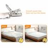 LIHAO Futon Clips, Anti-Slip Duvet Cover Clips, Extends Up To 220cm! Prevents Sheets and Futons from Slipping, 4-Pack, Anti-Slip Sheet Clips, Sofa She