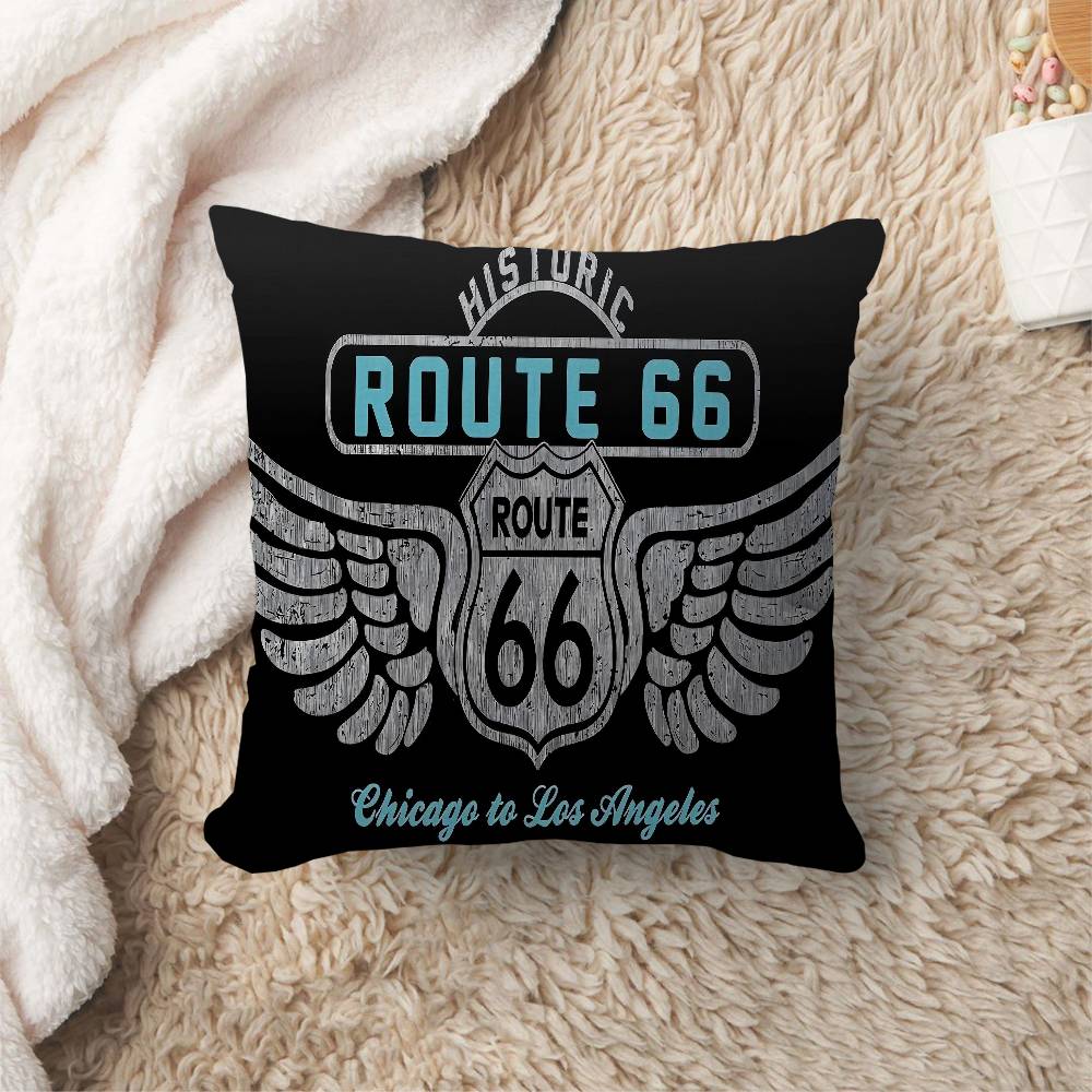 RRoute Office Cushion Pillowcase Car Cushion CoverXCM Lumbar Pillowcase Sofa Pillowcover