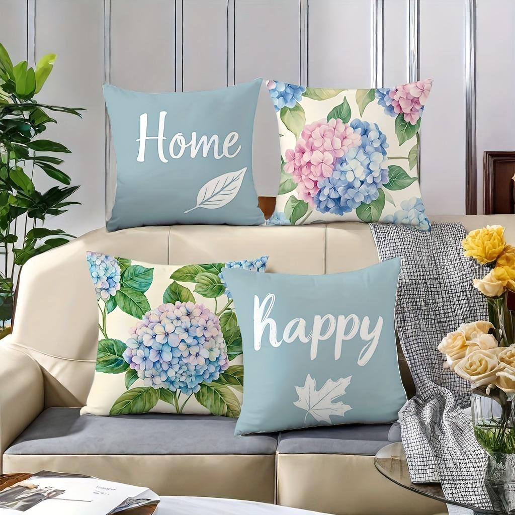Warme Segenswünsche auf Kissenbezügen Bettzimmer Sofa Dekoration Polyester Kissenhülle mit Reißverschluss