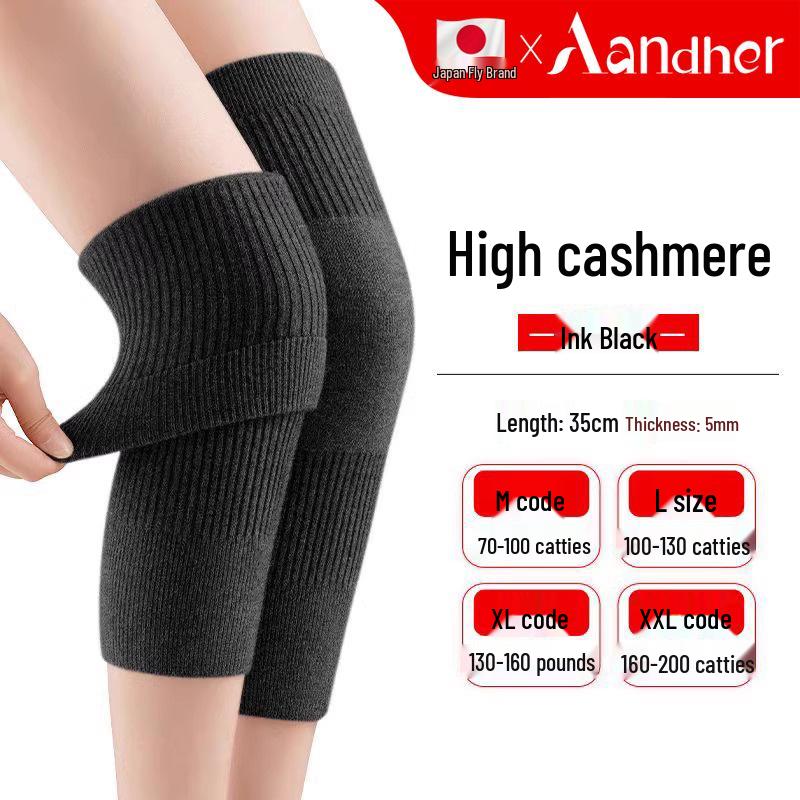 Genouillères en laine pour la chaleur des articulations - Unisexe Senior Chauffant Coupe-froid pour Automne & Hiver