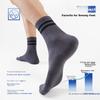 HLA Unisex Mid-Calf Cotton Socks 10A Shock-Absorbing Breathable Comfortable Sports Casual Mid-Length Socks 3-Pack