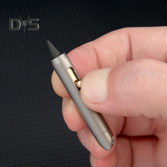 Długopis Eternal Pen Mini Titanium Alloy Ballpoint Pen Wymienny wkład EDC Gładkie pisanie Wygodny uchwyt Mini długopis