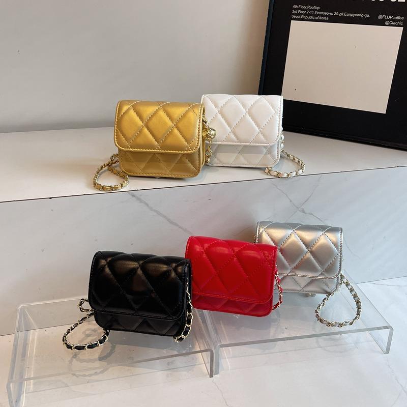 Autumn new trend line chain bag diamond fashion shoulder bag mini messenger bag women