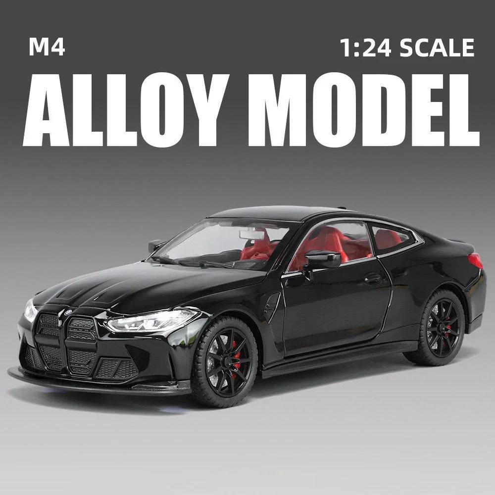 1:24 BMW M4 IM Supercar Alloy Muscle Model Car Toy Diecasts Metal Casting Sound and Light Car Toys For Children Vehicle