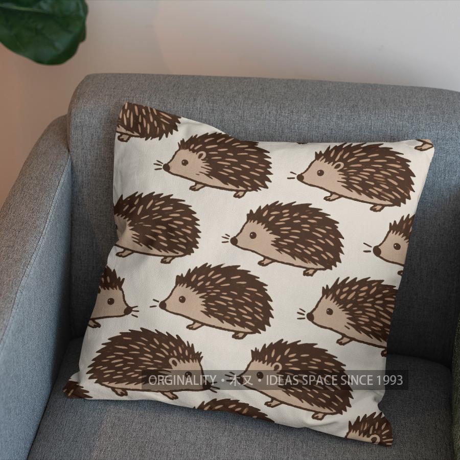 2D Geometric Rabbit Pattern Throw Pillow Cover Pattern Cushion Cover Suitable For Sofa Bedroom Car Pillow Cover