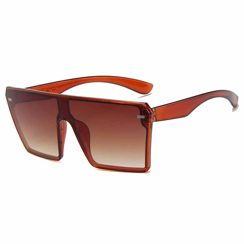 Vintage Luxury Brand Sunglasses Women Men Big Frame Square Windproof UV400 Protection Rivets Shades
