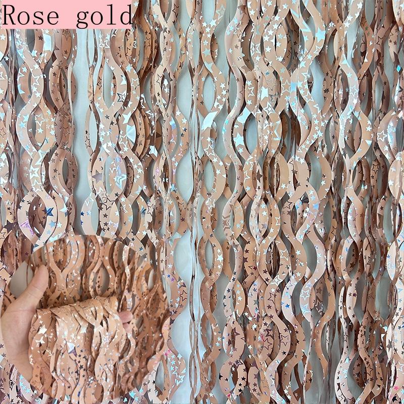 New 4/2/1Pack Birthday Party Decorations Kids Bachelorette Party Backdrop Curtains Tinsel Foil Curtains Wedding Decor Photozone