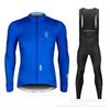 Men Women Cycling Jersey Set Long Sleeve Breathable Mountain Bike Outfit Sportswear