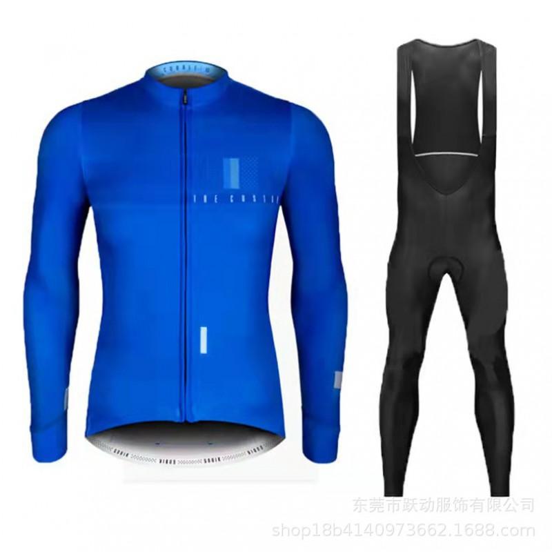 Men Women Cycling Jersey Set Long Sleeve Breathable Mountain Bike Outfit Sportswear