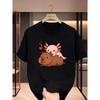 Taglie Europee T-shirt Estiva a Maniche Corte per Bambini, Top con Stampa Cartone Animato per Ragazzi, Caratterizzato da un Design Carino, Adatto per Uscite e Quotidiano