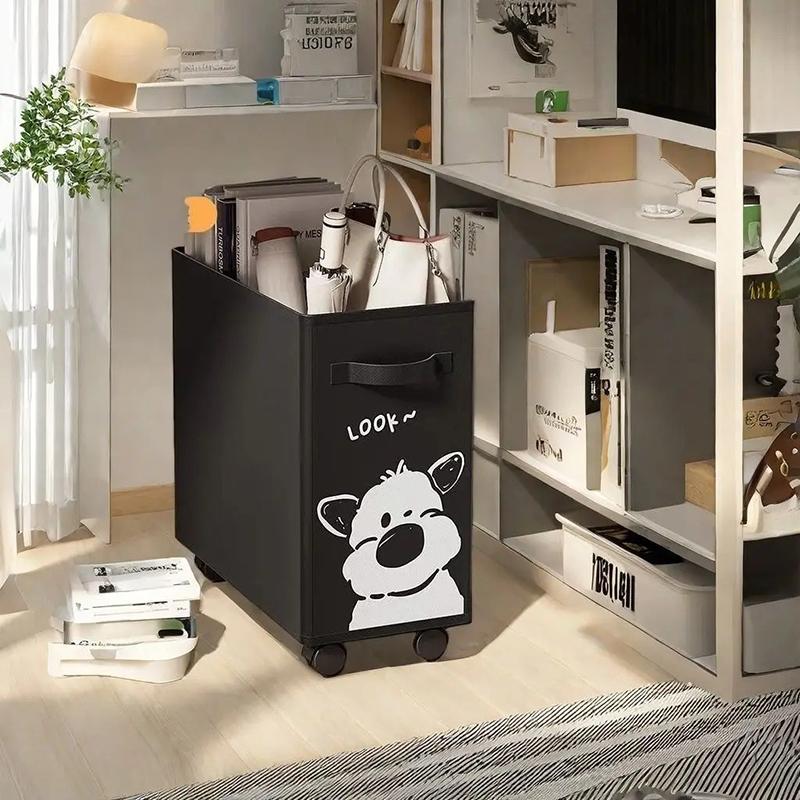 40Cm Folding Laundry Basket Large Capacity Storage Box With Roller For Clothes Fitness Equipment Snack Toy Office Organizer Box